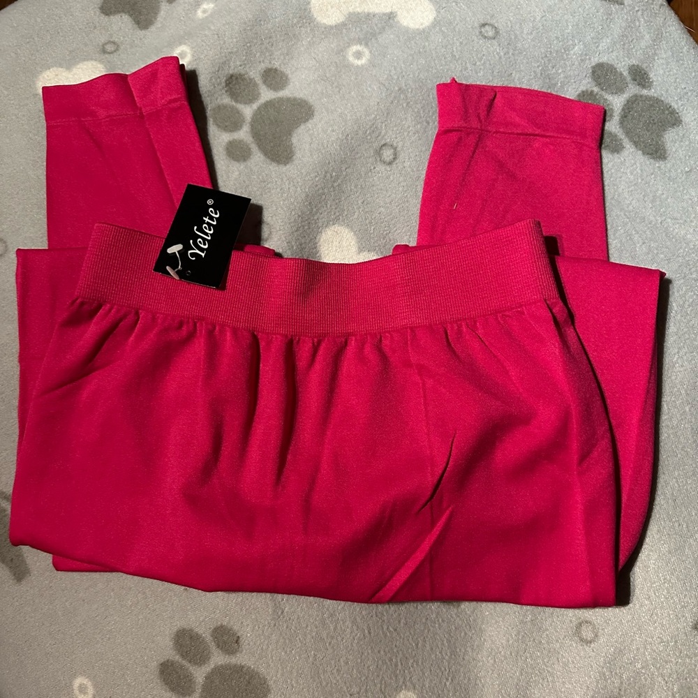 Yelete Super soft leggings- Pink - OS